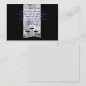 Kruis op Cloud Dank u Kaarten Notitiekaartje (Voorkant / Achterkant)