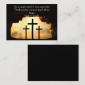 Kruis op de rots notitiekaartje (Voorkant / Achterkant)