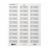 Kruis op hout Religieuze Return Address Labels (Full Sheet)