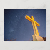 Kruis op Pensacola Beach met melkweg Briefkaart (Voorkant)