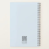 Kruis op Raging Water Bijbelvers Gepersonaliseerd Notitieboek (Achterkant)