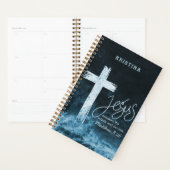 Kruis op Raging Water Bijbelvers Gepersonaliseerd Planner (Display)