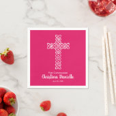 Kruis op Ruby Pink | Communauteit Baptism Christen Servet (Insitu)