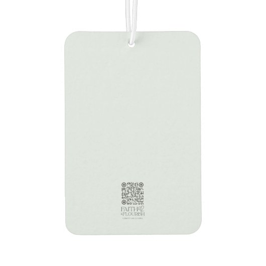 Kruis op Water Donkerblauwe Bijbel Luchtverfrisser (Achterkant)