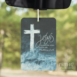 Kruis op Water Donkerblauwe Bijbel Luchtverfrisser