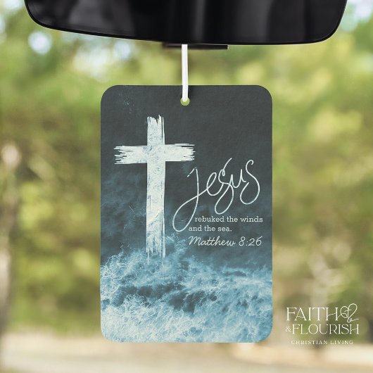 Kruis op Water Donkerblauwe Bijbel Luchtverfrisser