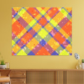 Kruis over elkaar canvas afdruk (Insitu (Woonkamer))
