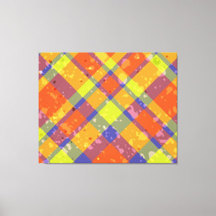 Kruis over elkaar canvas afdruk