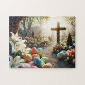 Kruis/Paasei/Lilly Legpuzzel (Horizontaal)