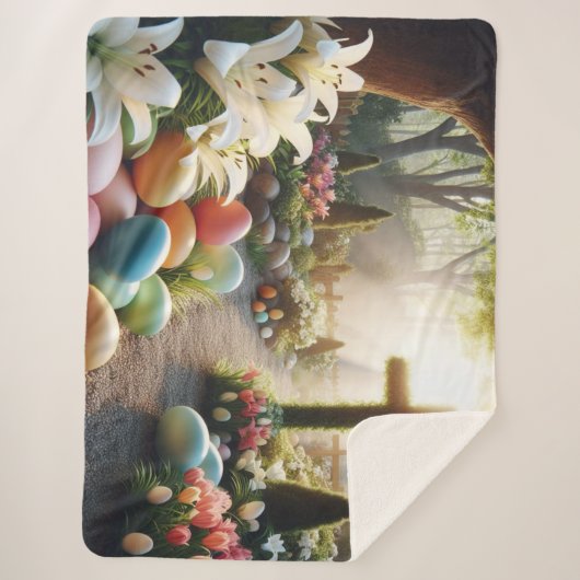 Kruis/Paasei/Lilly Sherpa Deken (Voorkant)