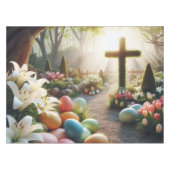 Kruis/Paasei/Lilly Tafelkleed (Voorkant (Horizontaal))