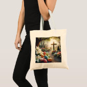 Kruis/Paasei/Lilly Tote Bag (Voorkant (product))