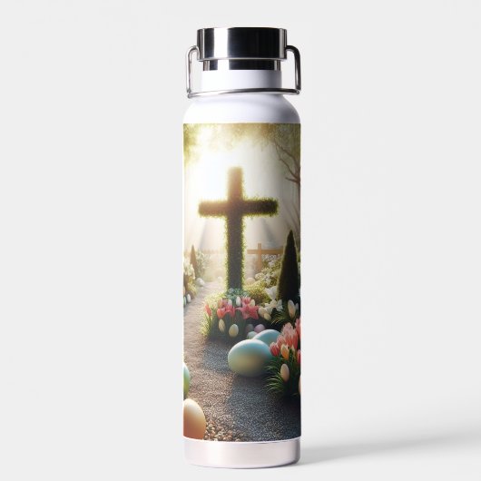 Kruis/Paasei/Lilly Waterfles (Achterkant)