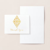 Kruis Religieus Dank u Folie Kaarten (Display)