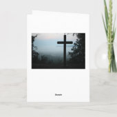 Kruis Religieuze Kerst Kaart (Achterkant)