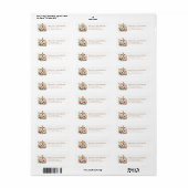 Kruis retouradreslabels etiket (Full Sheet)