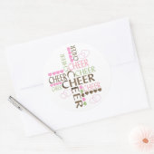 kruis ronde sticker (Envelop)