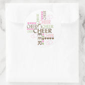 kruis ronde sticker (Tas)