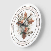 Kruis, Rozen, Vlinders en Bijbelvers Grote Klok (Hoek)