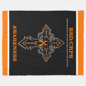 Kruis...RSD/CRPS Fleece Deken (Voorkant (Horizontaal))