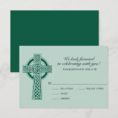 Kruis RVSP-kaart RSVP Kaartje (Voorkant / Achterkant)