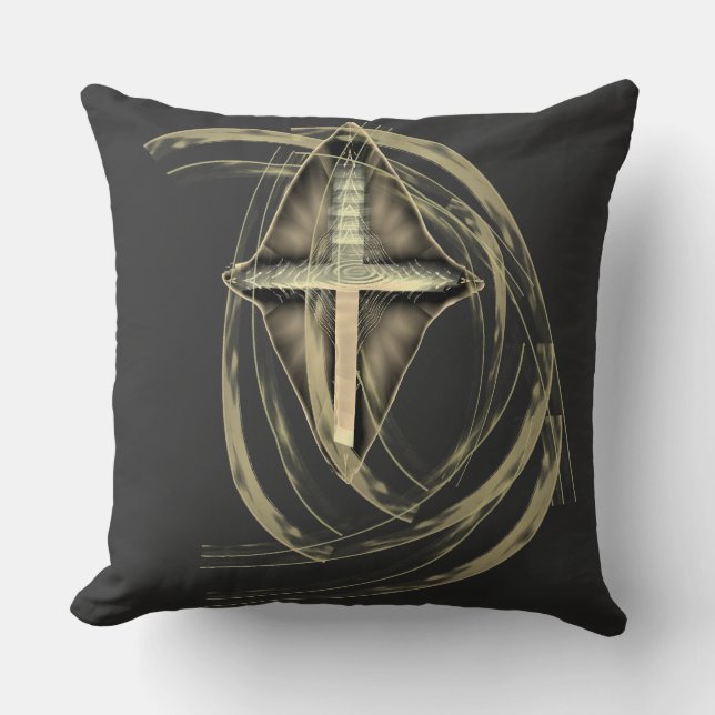 Kruis T-shirt Christelijk ontwerp Kussen (Voorkant)