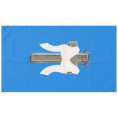 Kruis tafelkleed Huishoudelijke Linnen Blauwe Acht (Voorkant (Horizontaal))