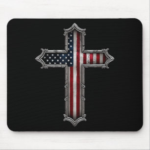 Kruis Usa Vlag Christelijk Religieus Us Amerika Ge Muismat