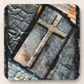 Kruis van bescherming bier onderzetter (Voorkant)