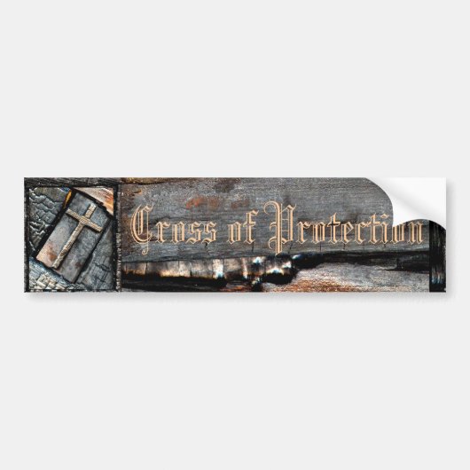 Kruis van bescherming bumpersticker (Voorkant)