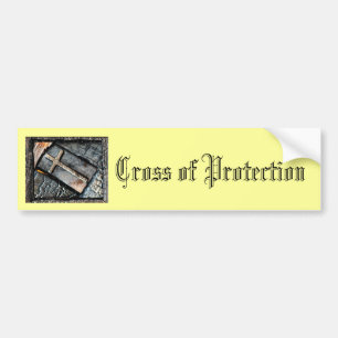 Kruis van bescherming bumpersticker