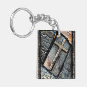 Kruis van bescherming en levensweg sleutelhanger (Voorkant Links)