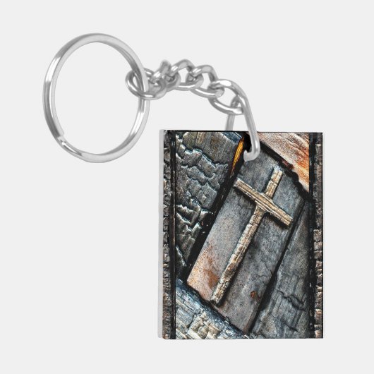 Kruis van bescherming en levensweg sleutelhanger (Voorkant Links)