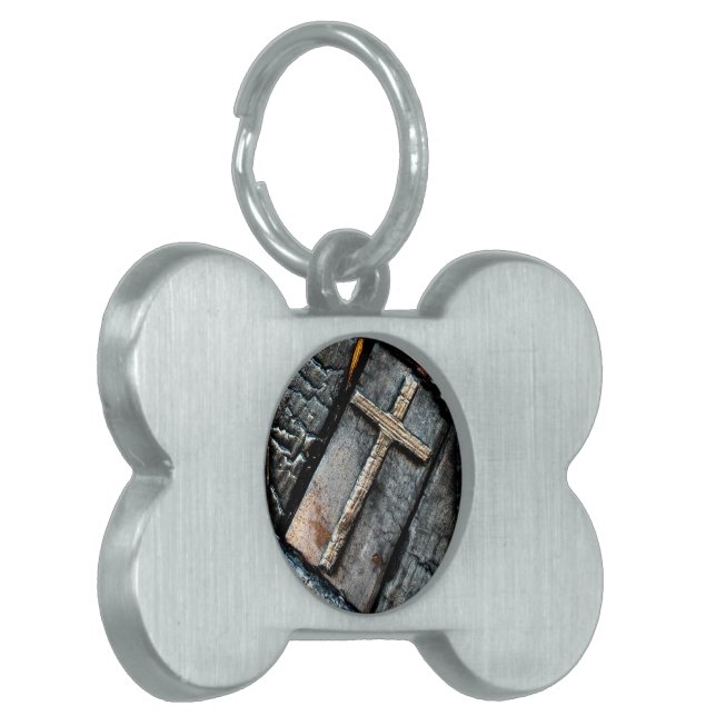 Kruis van bescherming huisdieren naamplaatje (Voorkant Links)