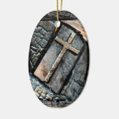 Kruis van bescherming keramisch ornament (Links)