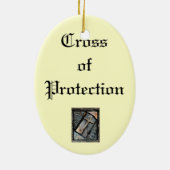Kruis van bescherming keramisch ornament (Achterkant)