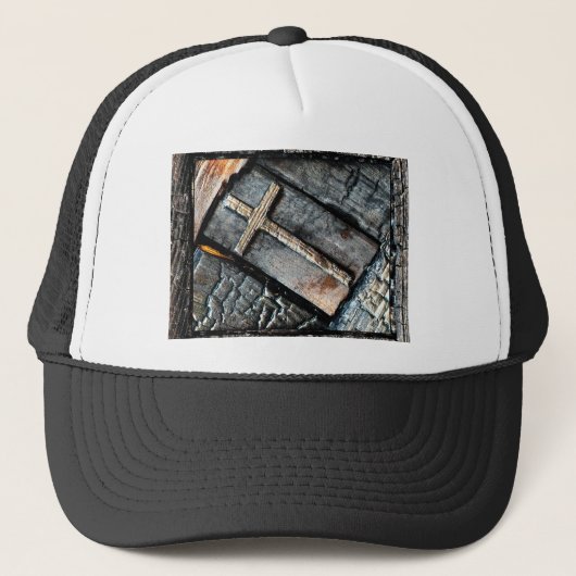 Kruis van bescherming trucker pet (Voorkant)