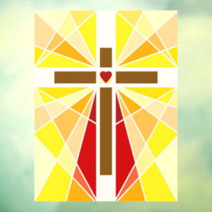 Kruis van Christus Raamsticker