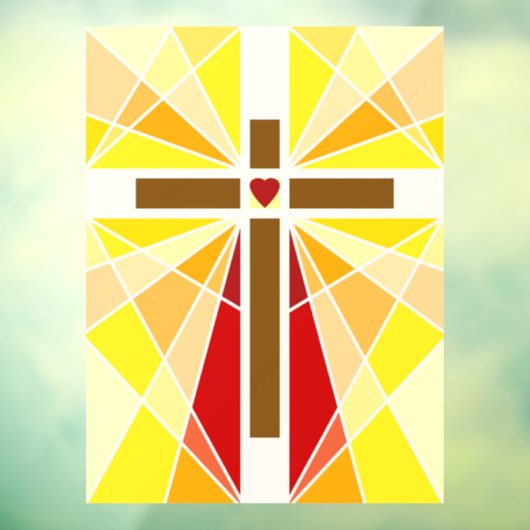 Kruis van Christus Raamsticker (Vel 3)