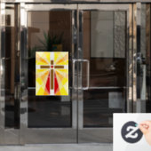 Kruis van Christus Raamsticker (Kantoordeur)