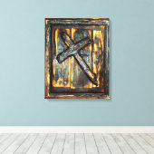 Kruis van de Apocalyps Canvas Afdruk (Insitu (Houten vloer))