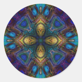 Kruis van de Tabernakel Ronde Sticker