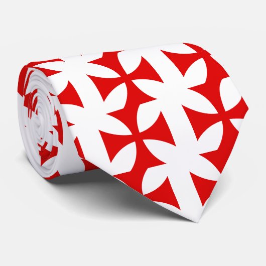 Kruis van de Templar van de Knachten Stropdas (Opgerold)