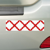 Kruis van de vlag van Bourgogne Bumpersticker (Op auto)