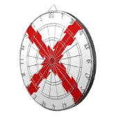 Kruis van de vlag van Bourgogne Dartbord (Voorkant Rechts)