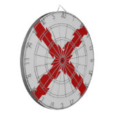 Kruis van de vlag van Bourgogne Dartbord (Voorkant Links)