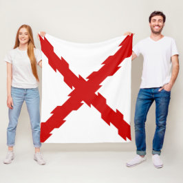 Kruis van de vlag van Bourgogne Fleece Deken