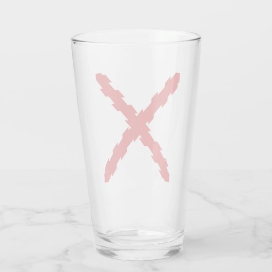 Kruis van de vlag van Bourgogne Glas (Achterkant)