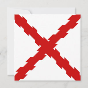 Kruis van de vlag van Bourgogne Kaart