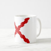 Kruis van de vlag van Bourgogne Koffiemok (Voorkant rechts)